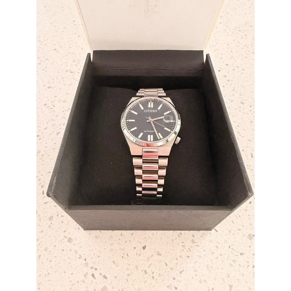 Citizen Tsuyosa 37mm Navy Blue Dial Automatic Stainless Steel Watch NJ0150-81L